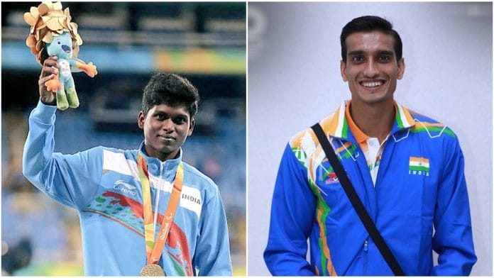 Mariyappan Thangavelu, left, and Sharad Kumar, right | Twitter/@KirenRijiju