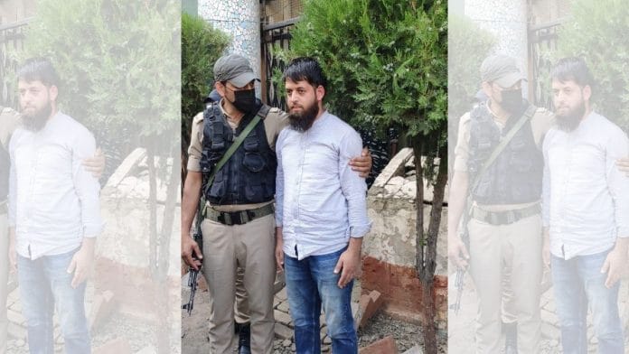 Journalist Aadil Farooq Bhat after his arrest | By Special Arrangement