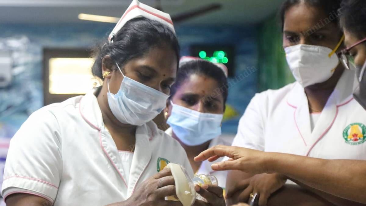 Participants at a nurse's training programme to teach them on how to care for young Covid patients | Manisha Mondal | ThePrint