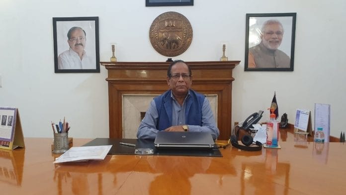 Delhi University Acting Vice Chancellor P.C. Joshi. | Photo: Soniya Agarwal/ThePrint