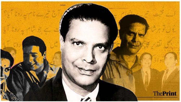 Lyricist Shakeel Badayuni | Credit: Graphic by ThePrint team