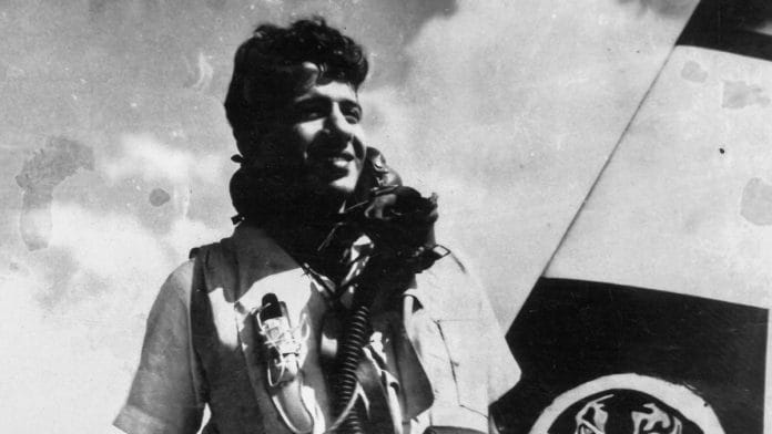 Image of a young Lt YN Singh with a Hellcat fighter some time in 1945. | Photo credit: Capt Bharat Singh, via the author