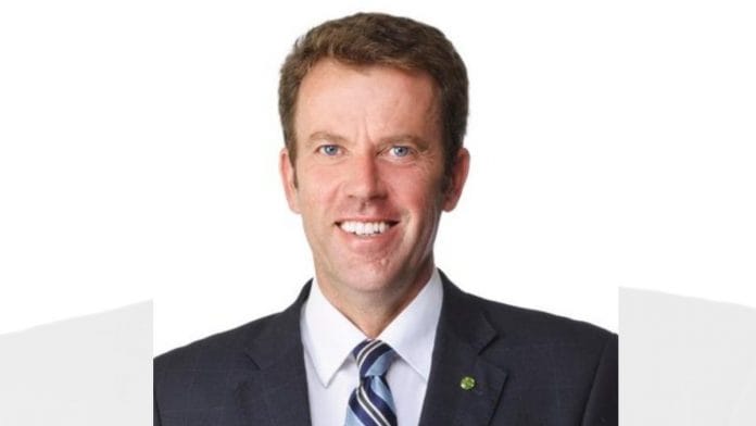 File photo of Australian Trade Minister Dan Tehan | Twitter /@DanTehanWannon