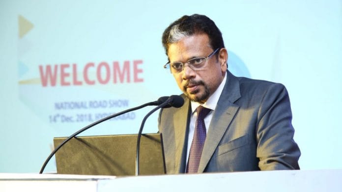 Retired IAS officer Kuniyil Kailashnathan | Photo: Twitter/@VibrantGujarat