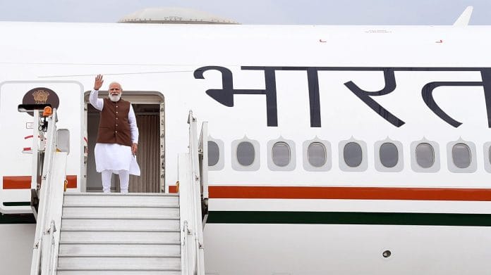 PM Narendra Modi embarks on a foreign visit from the Delhi airport | ANI file photo