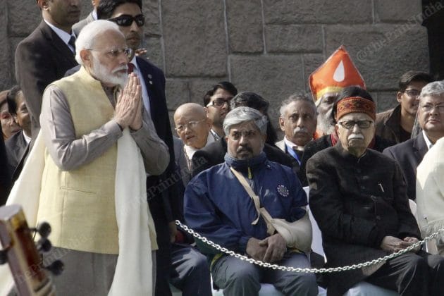 PM Narendra Modi pays tribute to Mahatma Gandhi on his death anniversary | Photo: Praveen Jain | ThePrint