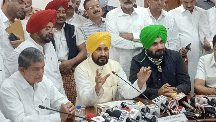 File photo of Punjab CM Charanjit Singh Channi in Chandigarh | Photo: PTI