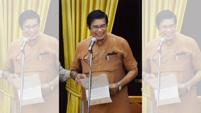 File photo of former union minister and Congress leader Oscar Fernandes in July 2016 | Manvender Vashist | PTI