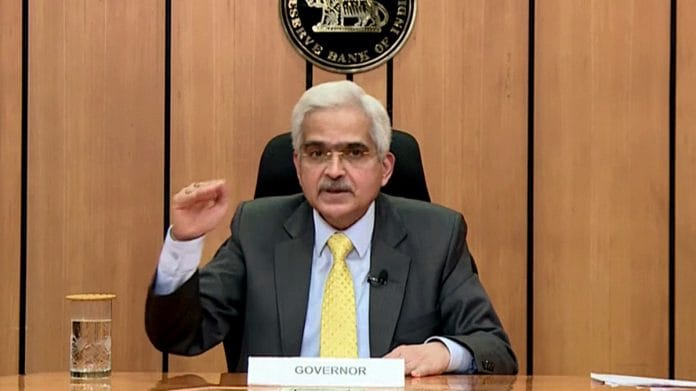 RBI Governor Shaktikanta Das addressing a press conference in Mumbai (file photo) | ANI photo