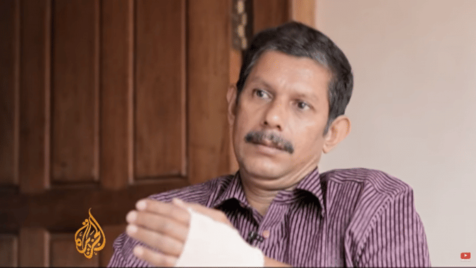 Professor TJ Joseph in an interview with Al Jazeera after the attack. | Photo credit: YouTube/Al Jazeera English