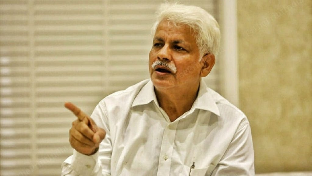 IIT BHU professor V.N. Mishra, who is also the mahant of the Sankat Mochan Temple in Varanasi | Photo: Praveen Jain | ThePrint