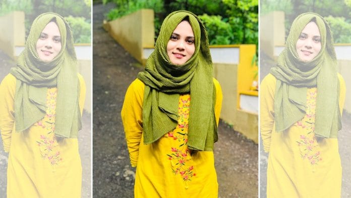 Fathima Thahiliya, who was removed as national vice-president of the Muslim Student Federation Monday | Twitter/@thahiliya