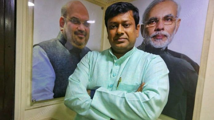 The new BJP Bengal state president Sukanta Majumdar | Photo: Pravin Jain/ThePrint