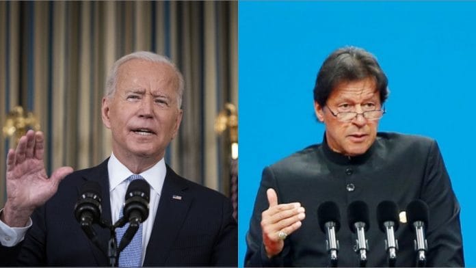 US President Joe Biden and Pakistan PM Imran Khan (file photo) | Bloomberg/ANI