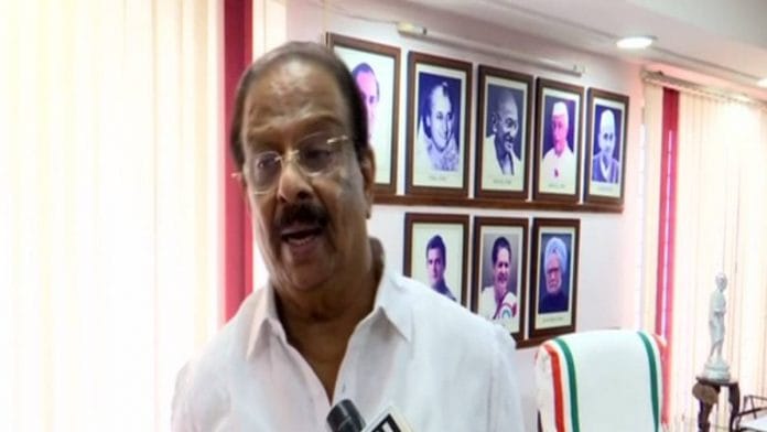 File photo of Kerala Congress Chief K Sudhakaran | ANI