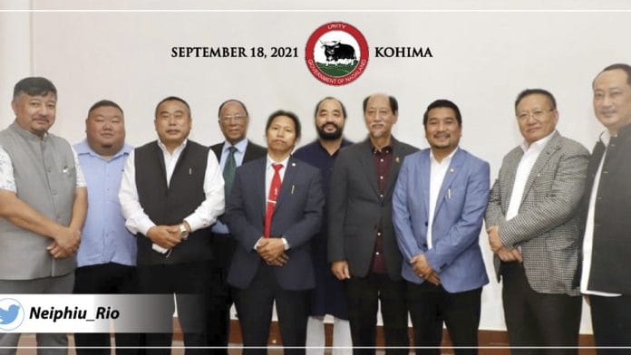 CM Nagaland announcing the nomenclature of the United Democratic Alliance | Twitter