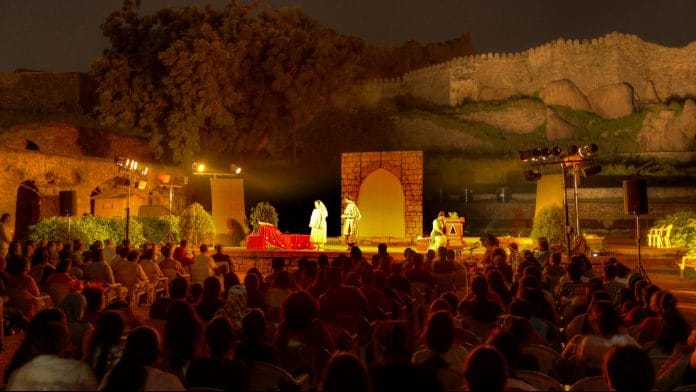 A peformance at Golconda Fort, Hyderabad