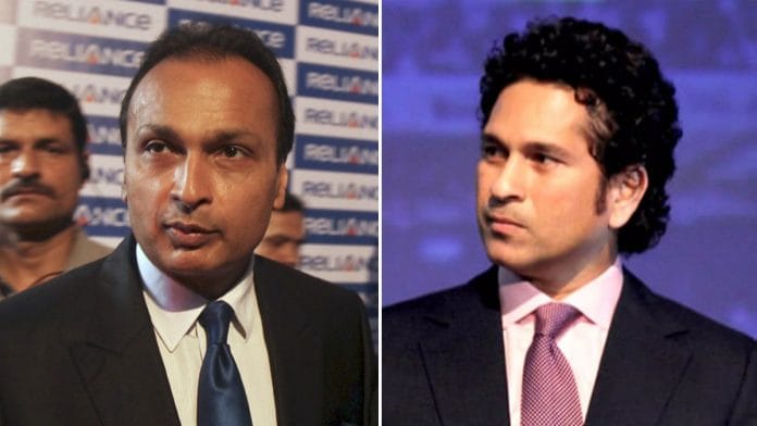 Anil Ambani - Tendulkar