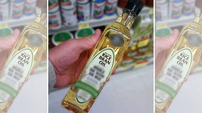 Representative image | A bottle of rice bran oil | Commons