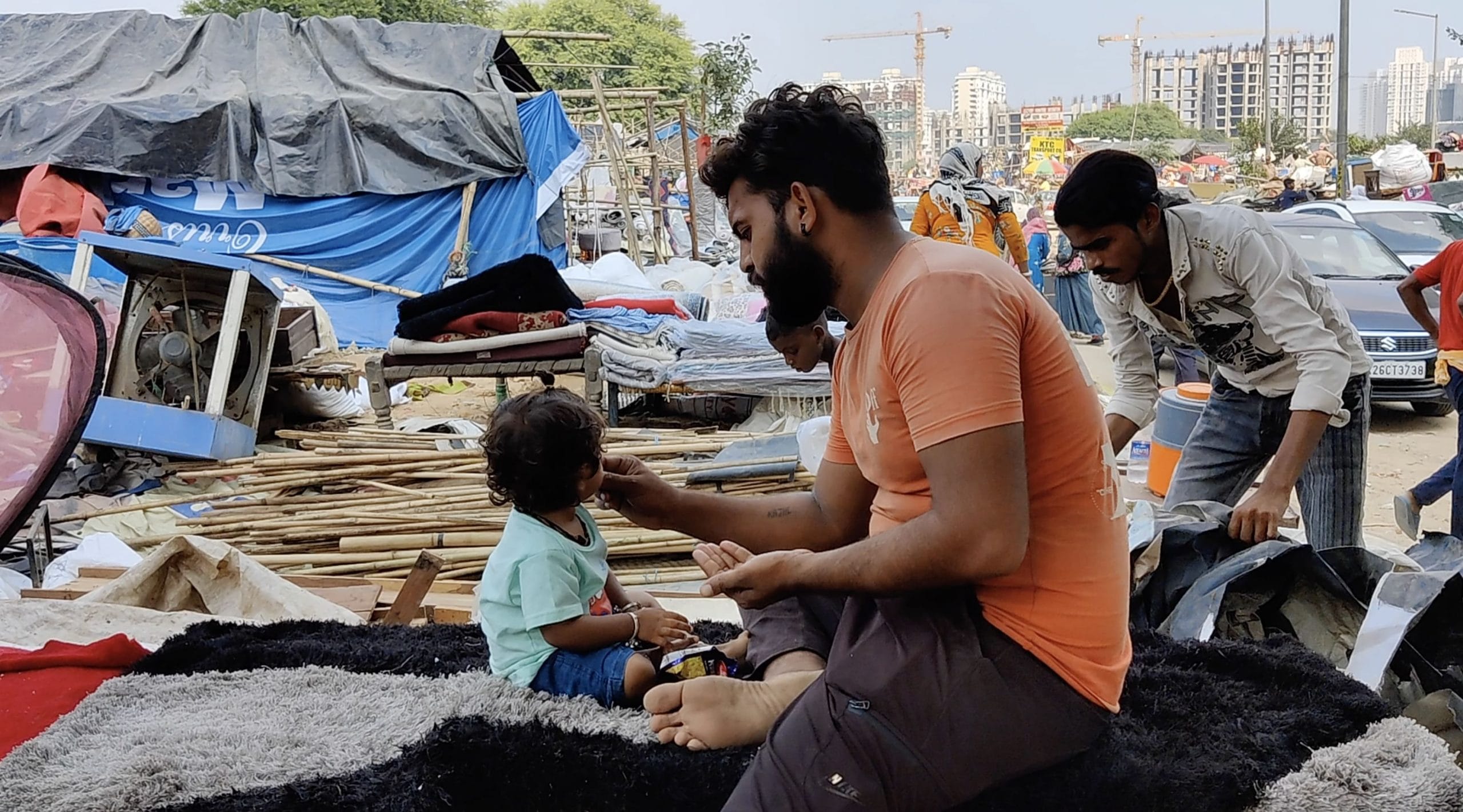 The inhabitants of the Banjara market in Gurugram. | Photo: Reeti Agarwal