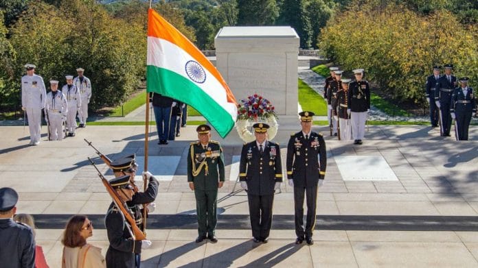 Chief of Defence Staff General Bipin Rawat in Washington, on 1 October 2021 | ANI photo