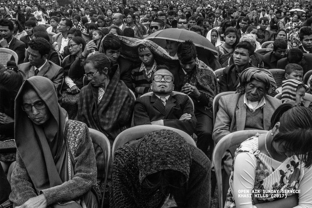 Open air Sunday service on Khasi hills. | Photo Credit: Tarun Bhartiya 