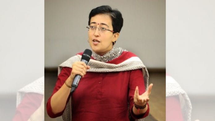 File photo of AAP MLA Atishi| Twitter/@AtishiAAP
