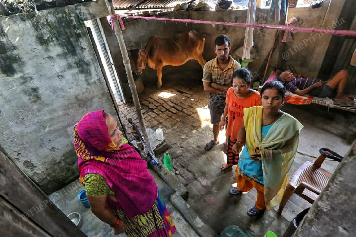 Vijay Mishra and Sushma Mishra, the parents of BJP worker Shubham Mishra | Photo: Praveen Jain/ThePrint