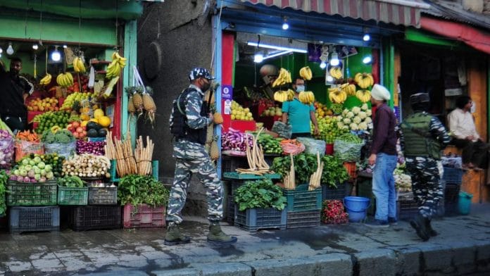 Security forces personnel patrolling in Srinagar | Representational photo: Suraj Singh Bisht | ThePrint