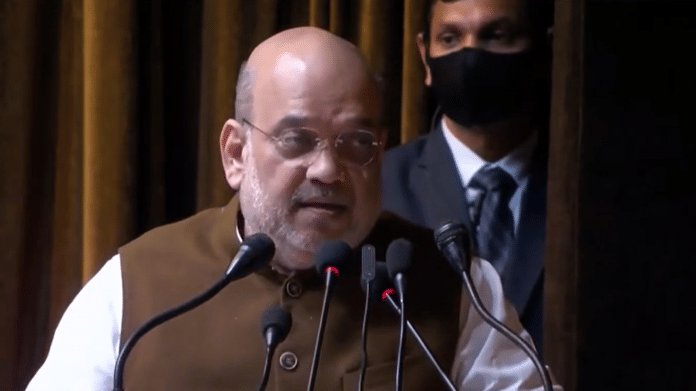 Home Minister Amit Shah interacts with members of Youth Clubs of Jammu and Kashmir in Srinagar, on 23 October 2021