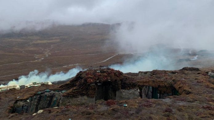 Indian Army conducting a drill at a height of 14,700 feet in Arunachal Pradesh. | Snehesh Alex Philip | ThePrint