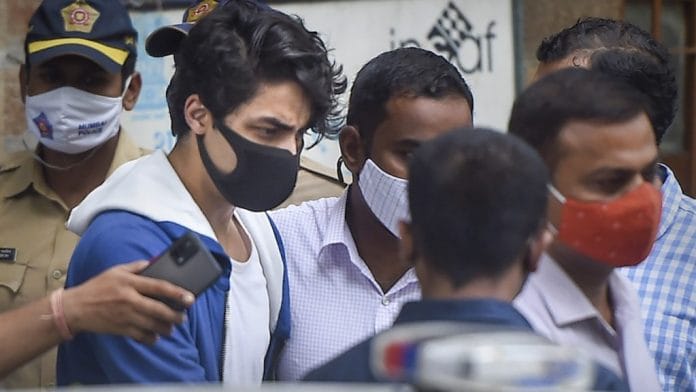Aryan Khan being taken to Arthur Road jail from NCB office on 20 October 2021 | PTI