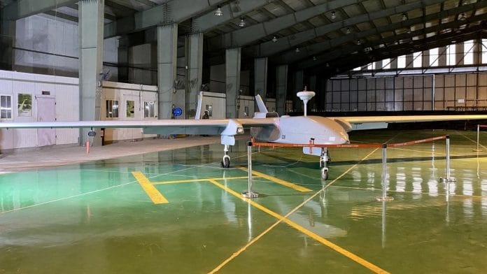 A Heron Mk 1 at the Misamari base of the Army. | Photo: Nirmal Poddar/ThePrint