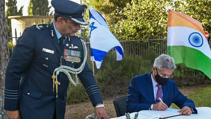 External Affairs Minister Jaishankar during a visit to the Indian Cemetery at Talpiot in Jerusalem, on 17 October 2021