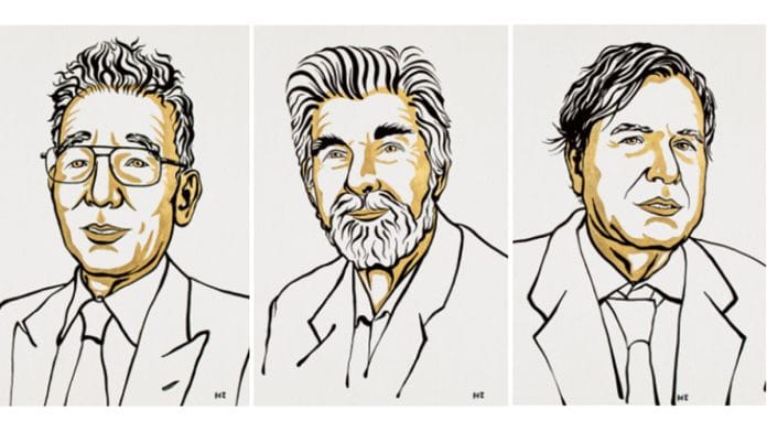 (Left to right) Syukuro Manabe, Klaus Hasselmann and Giorgio Parisi were awarded the 2021 Physics Nobel | Photo: www.nobelprize.org