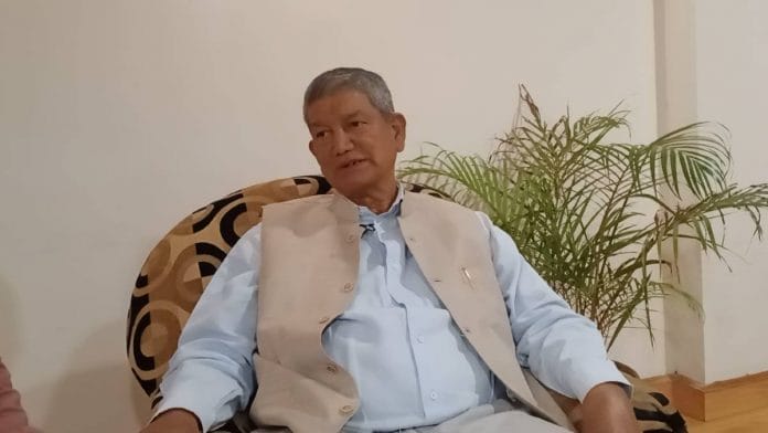 Former Uttarakhand CM Harish Rawat in conversation with ThePrint in Dehradun | Photo: Prithviraj Singh | ThePrint
