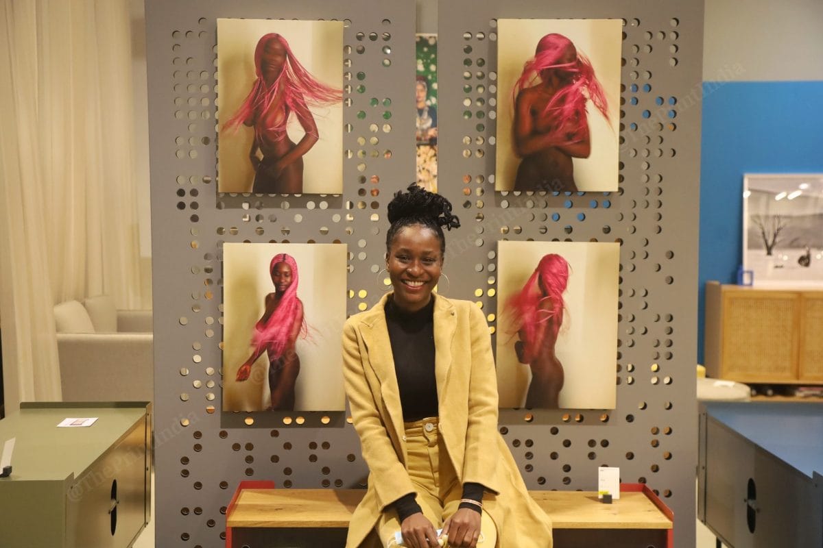 The model in the pictures poses. Most of the women Chawla has shot are non-professional models | Photo: Manisha Mondal | ThePrint