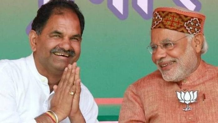 File mage of former Rajya Sabha MP Kripal Parmar and PM Narendra Modi | Twitter | @KripalParmarbjp