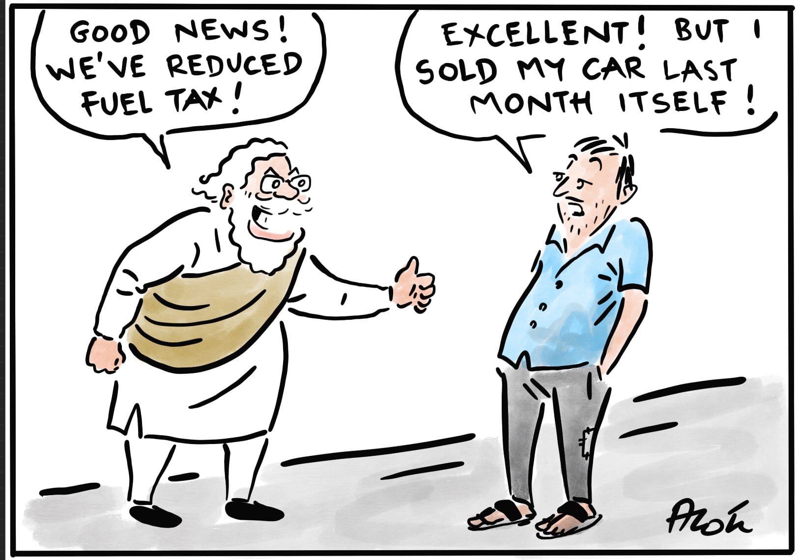 Alok Nirantar | Twitter/@caricaturedAlok Nirantar