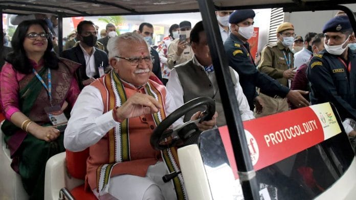 Haryana Chief Minister Manohar Lal Khattar in Delhi on 18 November | ANI