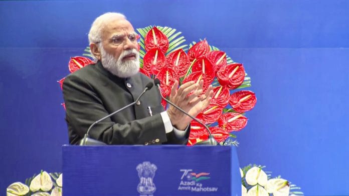 PM Narendra Modi addresses the conference on Creating Synergies for Seamless Credit Flow and Economic Growth in New Delhi, on 18 November 2021 | PTI