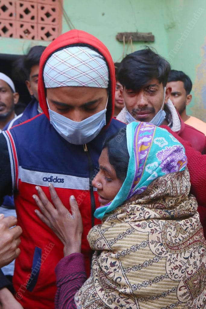 Rashid being hugged by his mother after his release from Moradabad jail last December | Photo: Praveen Jain | ThePrint
