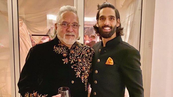 Vijay Mallya with Sidhartha Mallya. | Photo Credit: Facebook/SidMallya
