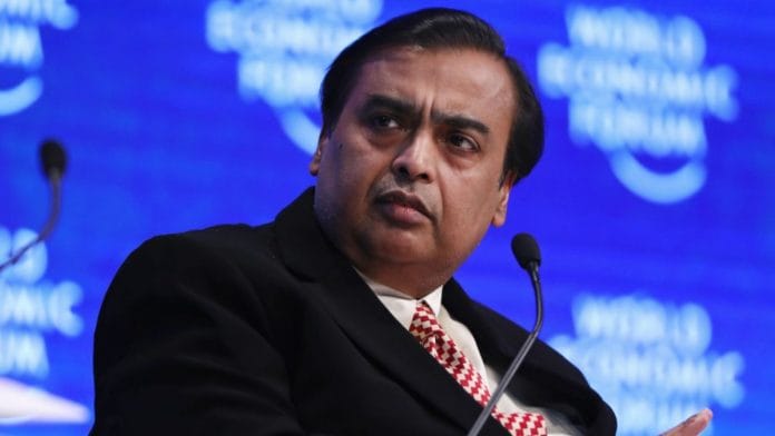 File photo of Mukesh Ambani | Photo via Bloomberg