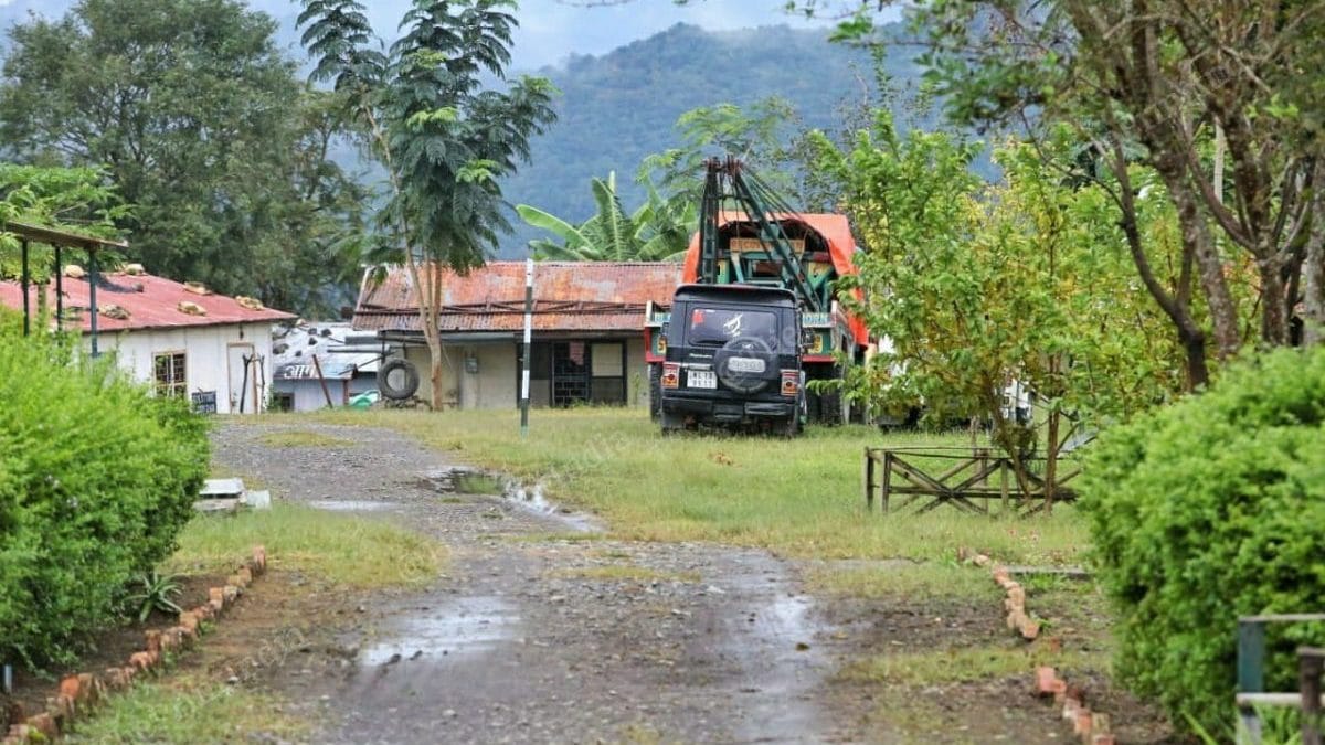 The black SUV in which Colonel Viplav and his family were travelling in | Photo: Praveen Jain/ThePrint