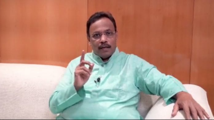 BJP leader Vinod Tawde | Screengrab | Twitter/@TawdeVinod