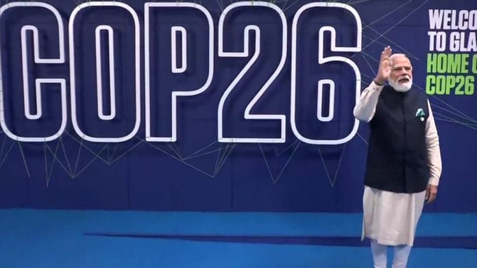 PM Narendra Modi arrives at the Scottish Exhibition Centre to attend the World Leaders Summit of COP26 in Glasgow, on 1 November 2021 | pib.gov.in