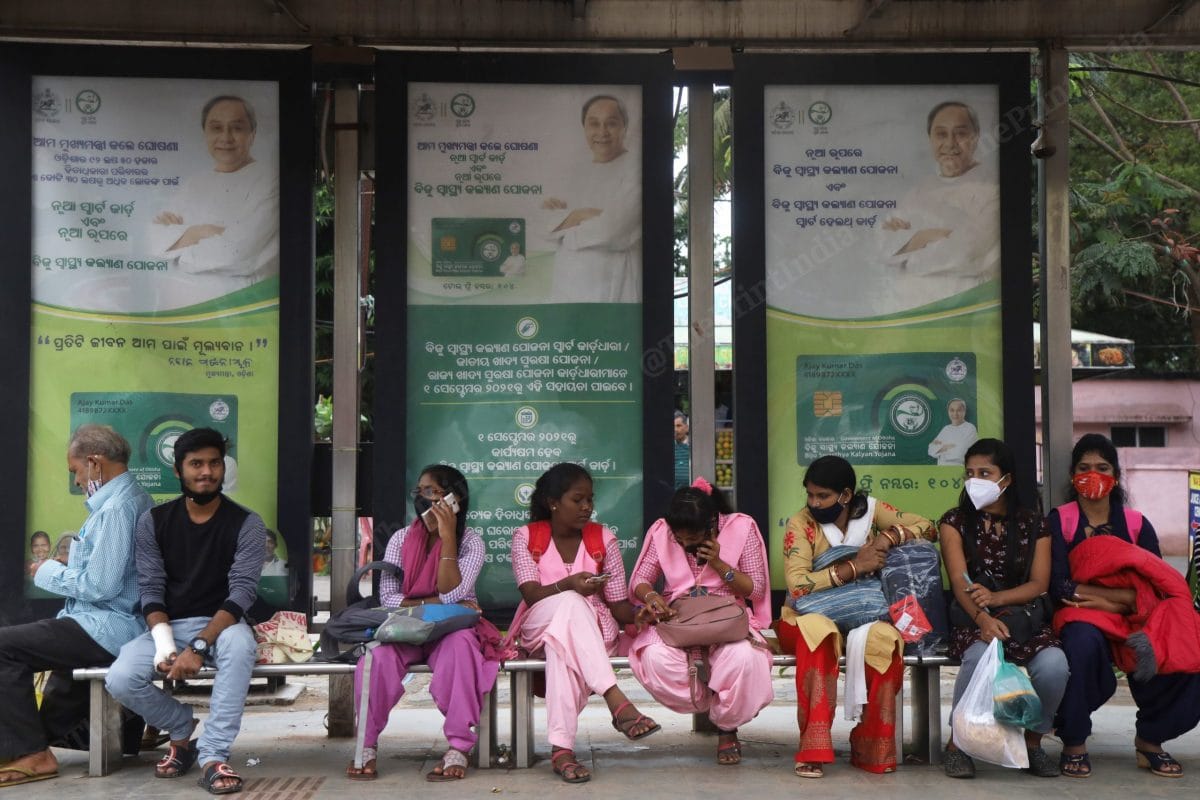 Posters of CM Naveen Patnaik can be found everywhere | Photo: Manisha Mondal | ThePrint