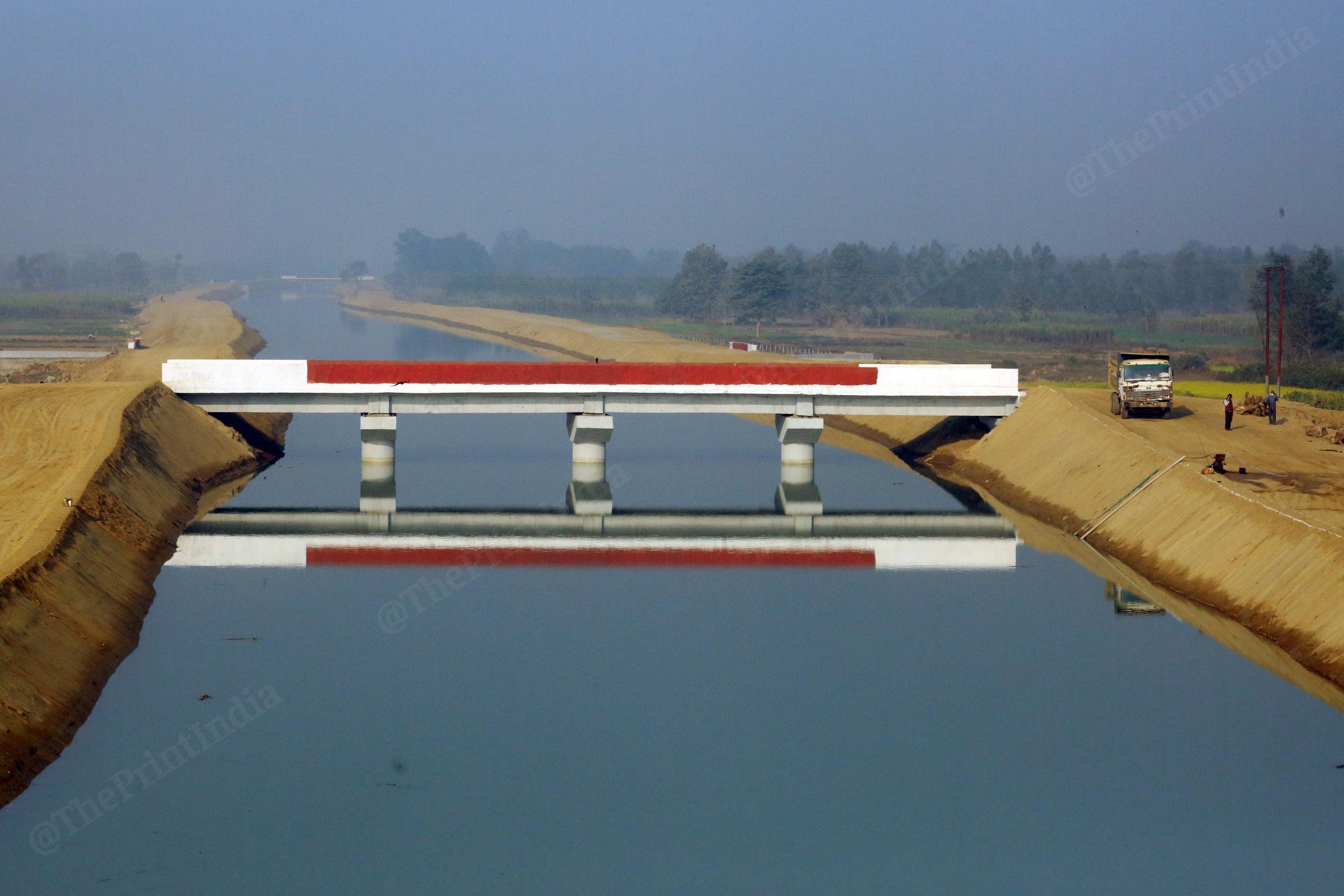 A view of Bhabhar Nala at Saryu Nahar Pariyojna Project | Photo: Praveen Jain| ThePrint