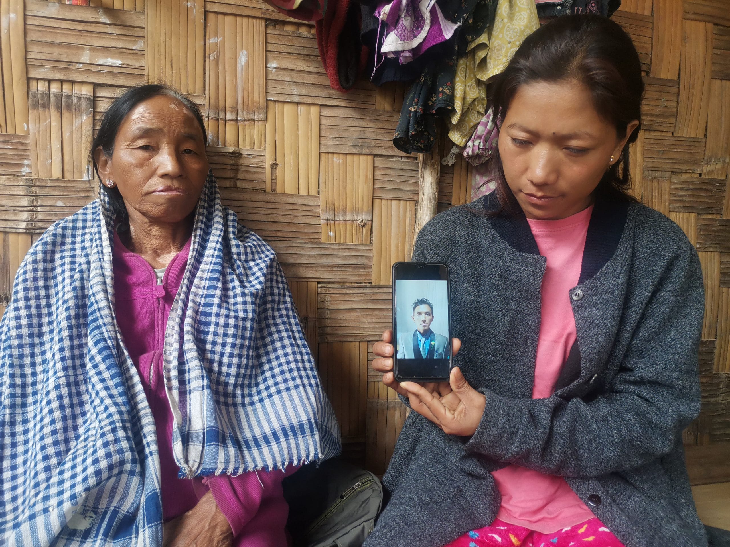 Hokup Konyak's widow (right) and mother. | Photo: Angana Chakrabarti/ThePrint